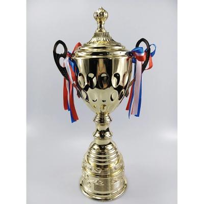 China Trophy Cup China 44cm Gold Sports Event Metal Trophy For Award for sale