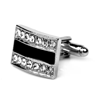 China Hot Selling Business Casual Dress Hot Selling Zircon Diamond Crystal Cufflinks for sale