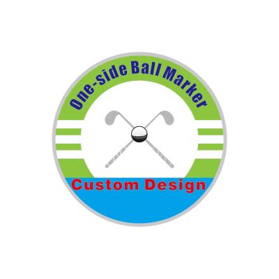 China One West Side Custom Logo Golf Ball Marker for sale