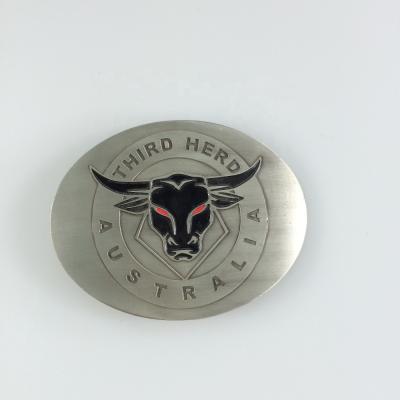 China Custom Made Zinc Alloy Solid Brass Belt Buckle Men Belt Buckle With Engraved Logo for sale