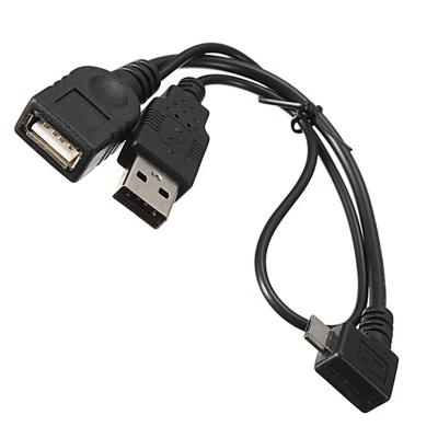 China UNIVERSAL MICRO Video Game Player USB MALE TO USB FEMALE HOST OTG USB POWER Y SPLITTER ADAPTER CABLE FOR SAMSUNG PHONE for sale