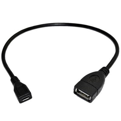 China Free Driver USB 2.0 A Female Plug To Micro Female 5pin Adapter Cable Short Cord for sale