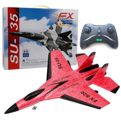 China RC Remote Control SU-35 FX-620 RC Airplane 2.4G Fighter Plane Glider Remote Control Aircraft PPE Foam Model Toys for sale