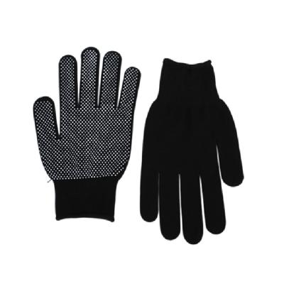 China Factory Price Soft Black Colors Wear Resistant And Protective Work Nitrile Dotted Cotton Gloves For Household for sale