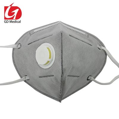 China Nonwoven fabric particulate dust ffp2 respirator face PP+MB+hot ventilate non woven fabric masker particulate gas respirator ffp2 mask with air filter for sale