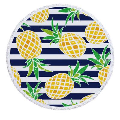 China Custom Digital Printed Round Beach Towel QUICK DRY Microfiber for Summer Beach for sale