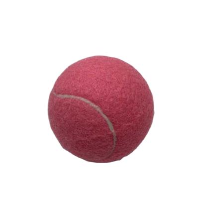 China Custom Made Viable Dog Toy Personalized Pink Bulk Pet Printed Tennis Ball for sale