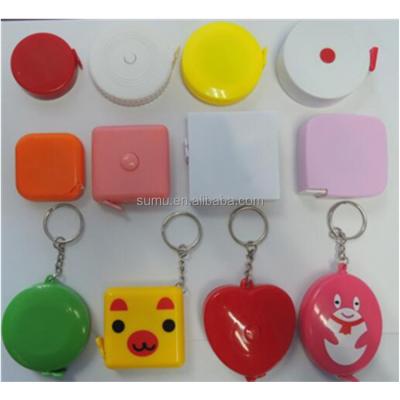 China Promotional Gifts OEM Colored Plastic Tapeline Tape Measure Tape / Tape Measure With Promotion Gift for sale