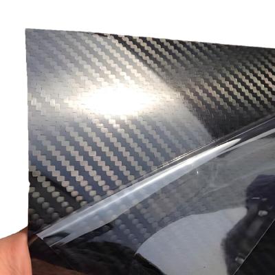 China Stretchable Carbon Fiber Car Vinyl Wrap With Wet Installation Method for sale