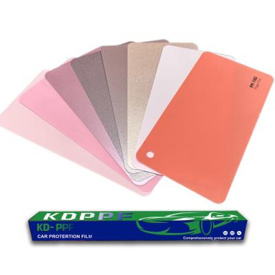 China Luxury Pink Series 8 Mil Prevent Rubble  Car Film Sand Proof Color Change PPF for sale