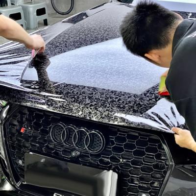 China Carbon Fiber PPF Premium TPU Film Car Wraps Schramvast Custom Grootte Te koop