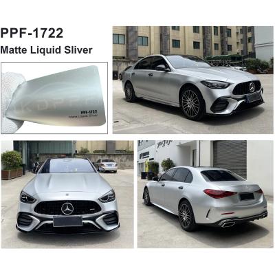 Cina Matte Liquid Sliver Anti Dirty Color Paint Protective Film Self Adhesive PPF Color Wrap Film in vendita