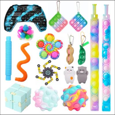 China Wholesale Custom Figit Toy Kit Pack Family Game 0101 Autism Busy Person Controller Sensory Anti Stress Bundle Toys Set With Box for sale