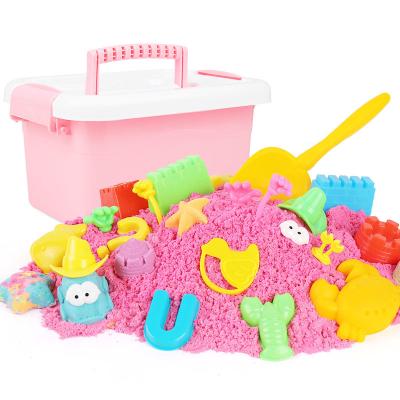 China Colorful Educational Modeling Magic Toy Soft Sand Toys For Children DIY Play Stretch Cotton Magic Sand for sale