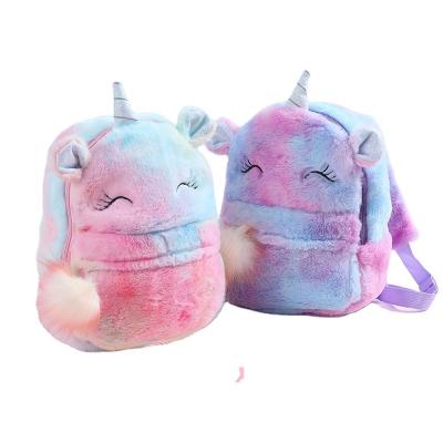 China Colorful Rainbow Unicorn Kids School Backpack Bag Waterproof Hot Selling Shoulder Bag for sale