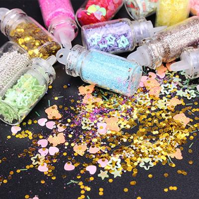 China DIY Toy Set OEM Crystal Drops Glowing Glue Diy Educational Glitter Glue Activator Powder for sale