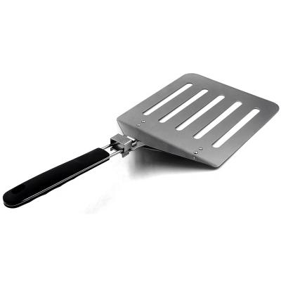 China Easily Cleaned Oversized BBQ Stainless Steel Spatula With Folding Handle for sale