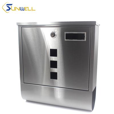 China Cheap Wall Mounted Mailbox With Stainless Lock Logo for sale