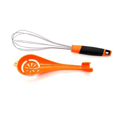 China Viable 2 in 1 Multifunctional Stainless Steel Egg Beater with Egg Separator for sale