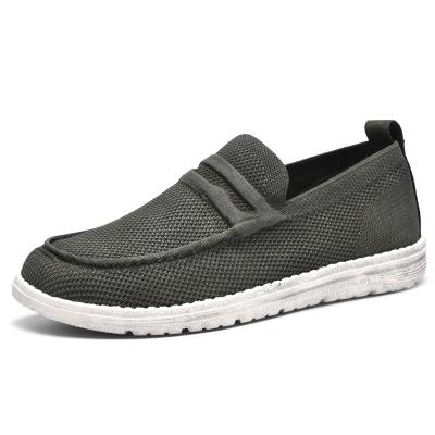 China Anti-Slip In Low MOQ Running Fly Knit Casual Shoes Style Walking Slip On Loafers Shoes For Men for sale