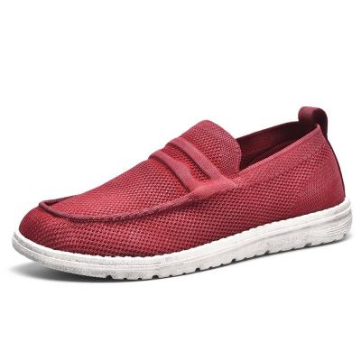 China ITAZERO Fashion Mesh Fly Back Good Return Knitting Slip On Style Men Loafers Walking Casual Shoes for sale