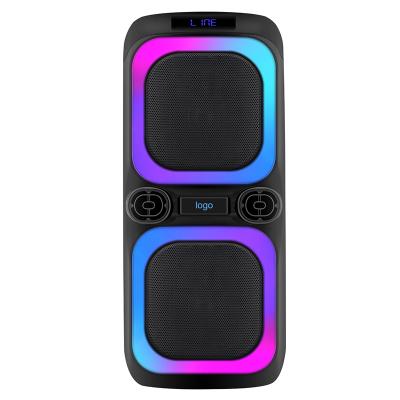 China Wireless Charger for Mobile Phone DJ Player Portable BT Power LED Party Subwoofer Speaker Battery Support Outdoor High Light Audio Computer for sale