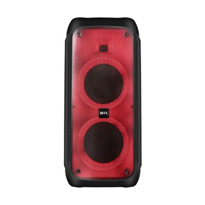 China Wireless Charger For Hot Sale Disco Light Mobile Phone Use Bass Powerful Subwoofer Karaoke Trolley Outdoor Speaker For Bands for sale