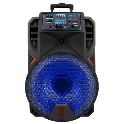 China Customized LED Flashing Light Stereo Speaker 100 Watt Power EQ Party Curbside Trolley - Noise Loudspeaker For Home Outdoor for sale