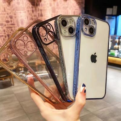 China Luxury Shockproof Plating Edge Bumper Case With Full Camera Lens Protective Cover For iPhone 11 12 13 pro Max Case for sale