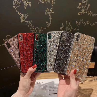 China Luxury Rhinestone Diamond Handmade Mobile Phone Case Sparkle New Arrival Shockproof 3D Bling For Iphone 11 pro Max Case for sale