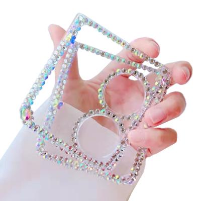 China New Arrival Shockproof Handmade 3D Crystal Clear Bling Diamonds Mobile Phone Case For Huawei P50 Pocket Case for sale