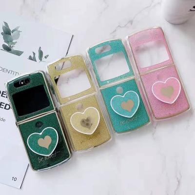 China New Shockproof Glitter Bling Plastic Shockproof Protective Case For Moto Razr 5G Case for sale