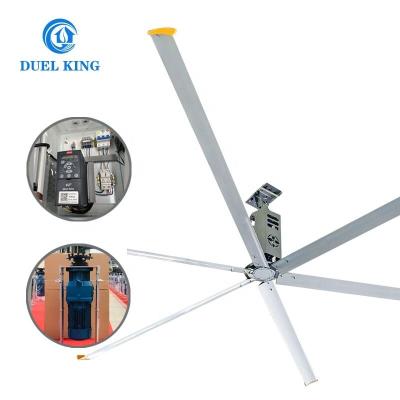 China Hotels Aluminum Blades 8.6 M Giant Hvls Ceiling Fan For Production Line for sale