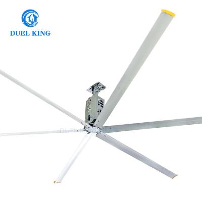 China Industrial hotels 8 blades 16ft 4.9m gearbox hvls fan with remote control for sale