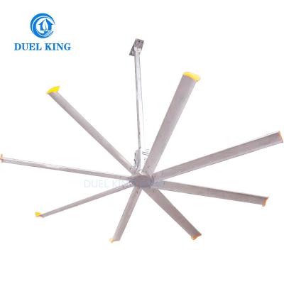 China DAWF-6-25 ref 6 blades 220v three phase large hvls commercial ceiling fan 8ft for sale