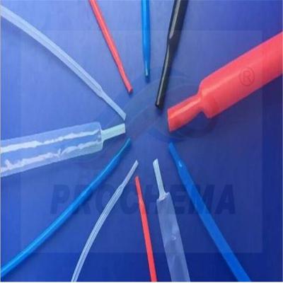 China PVDF 175℃ transparent antiflaming heat shrinkable tube for sale