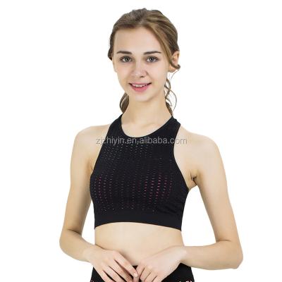 China Yiwu Seamless Underwear Manufacturer Wholesale Women Gym Anti-pilling Off Shoulder Crop Top for sale