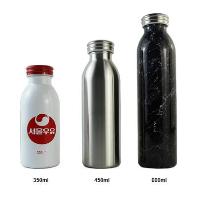 China Mingtao Sustainable Milk Bottle 304 Stainless Steel Vacuum Insulated Custom Portable Drinking Water Bottles With Lid for sale