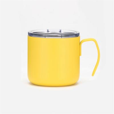 China Durable Heat Insulation Powder Coated Mingtao Coffee Mug Stainless Steel With Handle for sale