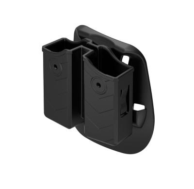 China TEGE Universal Mag Pouch High Quality Double Stack Magazine Pouch 9mm/.40 Pistol Airsoft Belt Clip Holder Case for sale