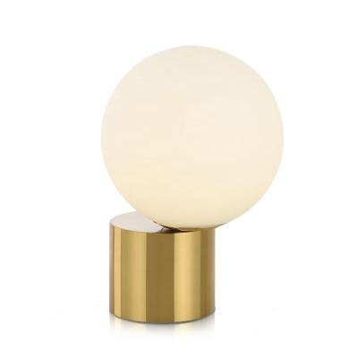 China Small Modern Metal Base Glass Table Lamp for sale