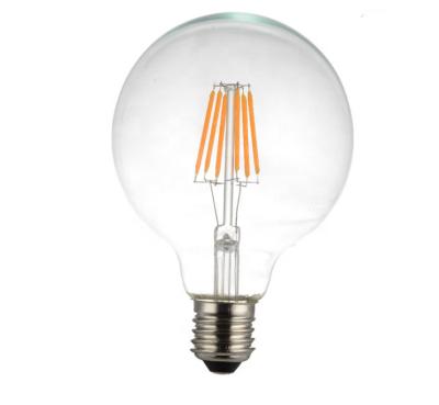 China Edison residential style 6w led filament bulb G80 220v e27 dimmable light bulb for sale