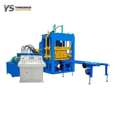 China QT 4-15 Hydraulic Hollow color surface pavement cement brick block machine zu verkaufen