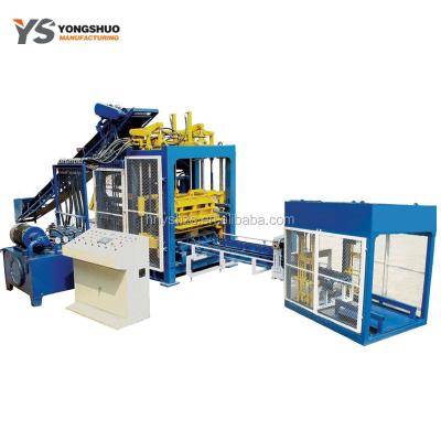 China Automatic mobile stacker hydraulic hollow block concrete brick making machine QT 8-15 zu verkaufen