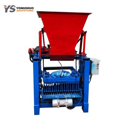 China 4-35moulding Semi Automatic Hollow Block concrete cement brick making machine for sale