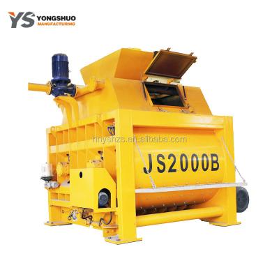 China fast efficient JS2000 concrete mixer machine for sale