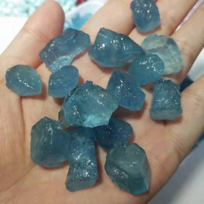 China China Crystal Quartz Stone Raw Wholesale Natural Crystal Stone Blue Green for sale