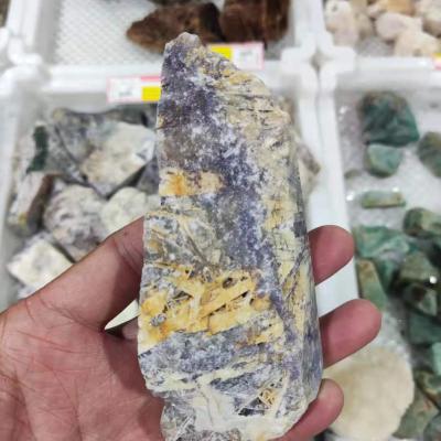 China China Wholesale Rough Slabs Crystal Slabs Violet Stone Pieces Charoite For Decoration for sale