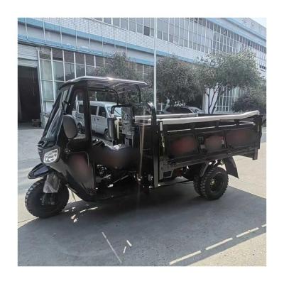 China Ghana Tricycle Gasoline 300cc 3 Wheels Cargo Motorcycle with Roof and Open Body Type for sale