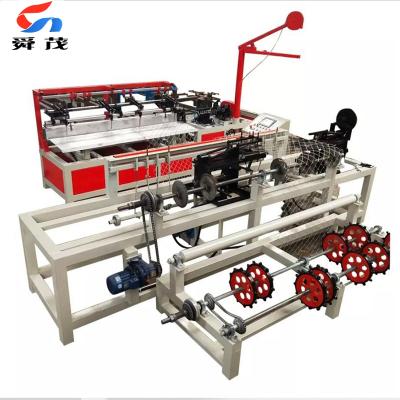 China Production Chain Link Fence Semi Automatic Hook Wire Mesh Chain Link Fence Making Machine for sale